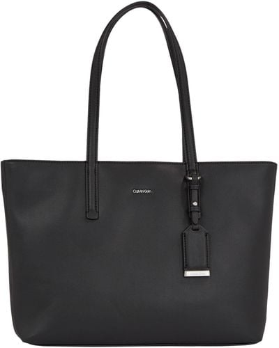 Calvin Klein Borsa Tote Bag Shopper Media - Nero