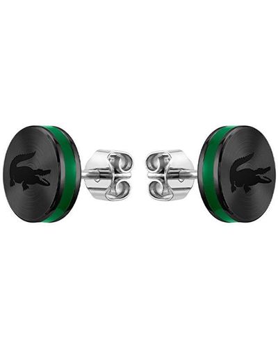 Lacoste Men's Baseline Collection Stud Earrings - 2040086 - Green