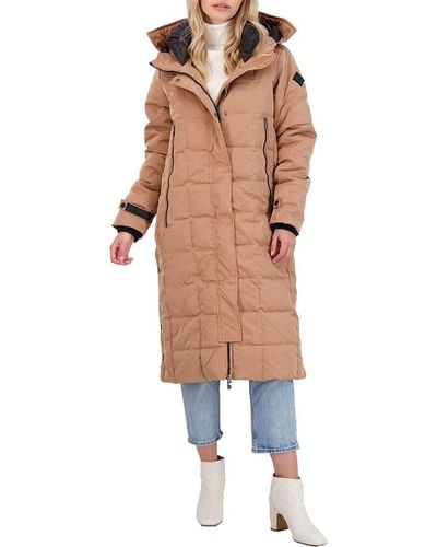 Steve Madden Ladies 100% Poly Woven 600mm Pu Coated Wr Jackets Outerwear - Natural