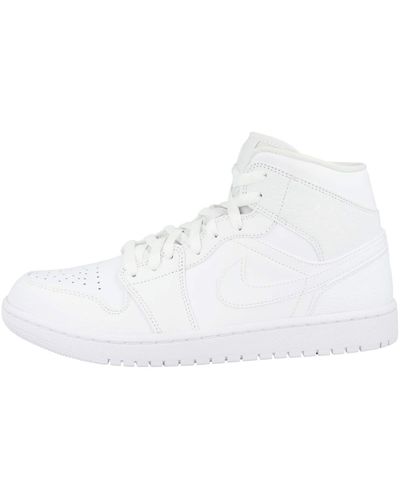 Nike AIR Jordan 1 MID Basketballschuhe - Weiß