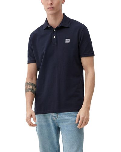 S.oliver Polo-Shirt mit Logo-Patch Navy XXL - Blau