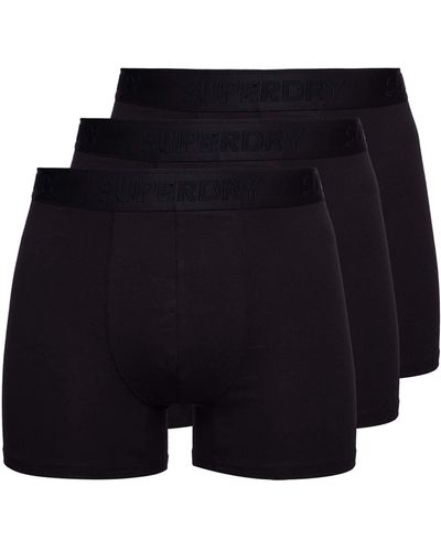 Superdry S Classic Triple Pack Boxer Shorts - Schwarz