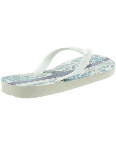 Havaianas , , Aloha, Flip Flop, White/white/indigo Blue, 3/4 Uk