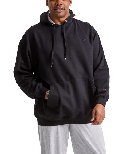 Champion , Powerblend, Fleece Comfortable Hoodie, Sweatshirt For - Black