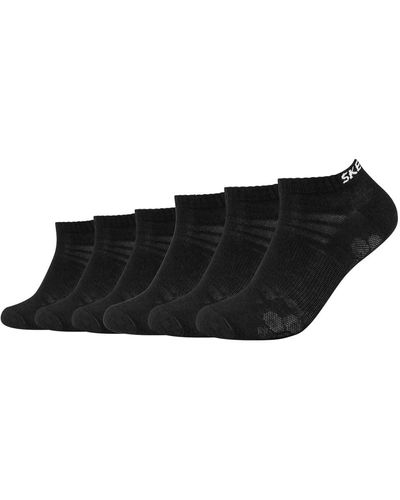 Skechers 6 Paar Sneaker Socken SK43022 - Schwarz