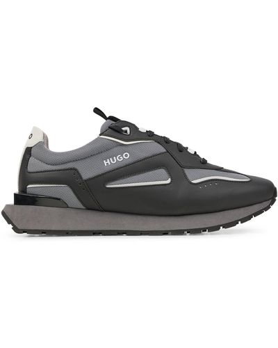 HUGO Cubite_Runn_mepu Sneakers Black1 44 - Grau