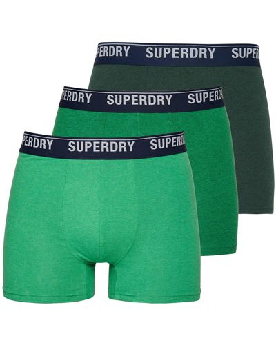 Superdry Boxershorts Dreierpack Boxer Multi Triple Pack Ename Orego Bright Green Grün