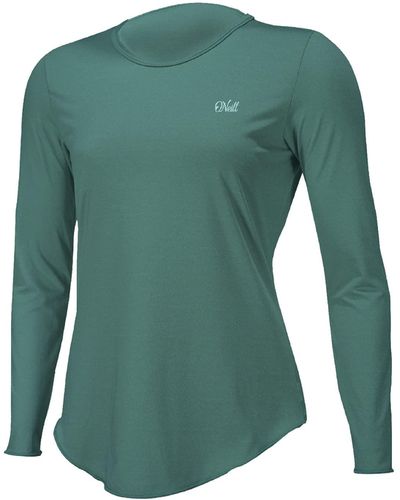 O'neill Sportswear Wetsuits Blaues UV-Schutz und Langen Ärmeln Rash Guard Shirt - Grün