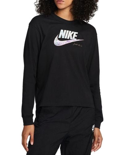 Nike OC 1 Boxy Longsleeve Langarmshirt - Schwarz