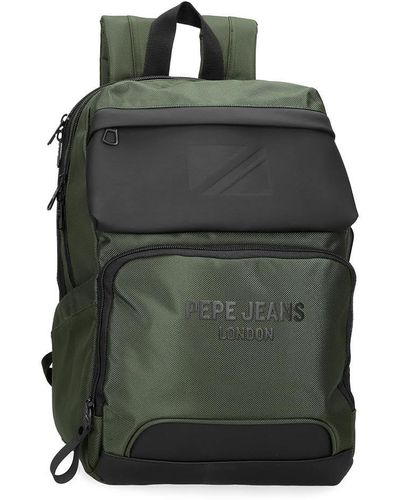 Pepe Jeans Bromley Laptop Backpack Green 25x36x10cm Polyester 9l