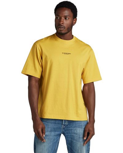 G-Star RAW Centre Chest Boxy T-shirts - Yellow