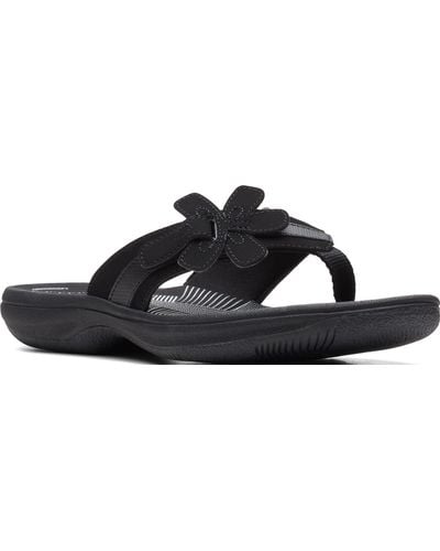 Clarks S Breeze Sea Flip-flop Sandals - Black