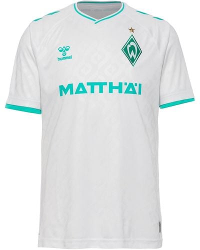 Hummel SV Werder Bremen Trikot Away 2023/2024 weiß/hellblau