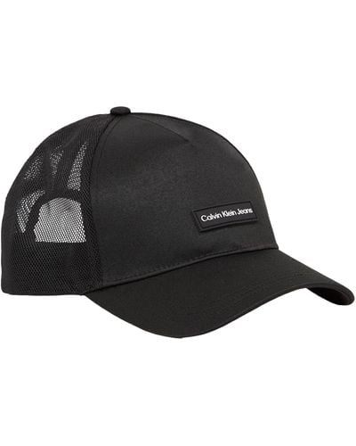 Calvin Klein Inst Patch Trucker Hat K50k512143 Cap - Black