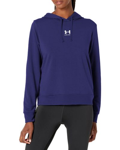Under Armour S Rival Terry Hoodie, - Blue