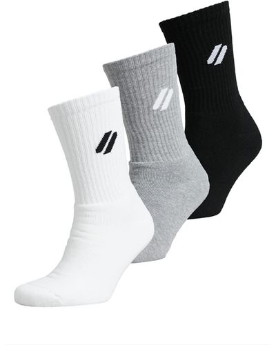 Superdry Coolmax Sport Crew Sock 3pk - Black