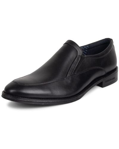 Kenneth Cole Leather Shoes For Tristian Slip On - Black