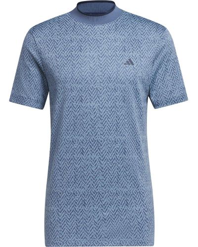 adidas Ultimate365 Mock Polo Shirt Golf - Blue