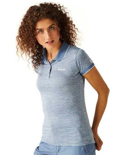 Regatta S Remex Ii Quick Dry Wicking Active Polo Shirt - Blue