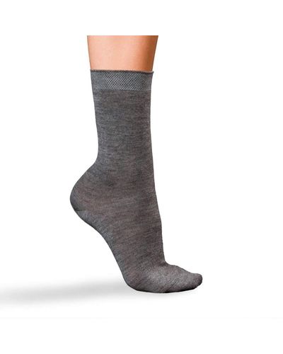 FALKE Socken No. 1 Finest W SO Kaschmir einfarbig 1 Paar - Grau
