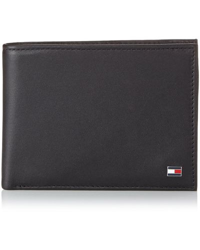 Tommy Hilfiger Portefeuille avec 6 Poches pour Cartes de crédit et fenêtre d'identification Amovible - Multicolore