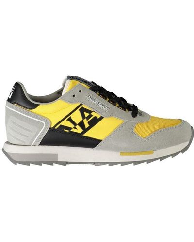 Napapijri Trainers Yellow/grey S4virtus02/nym Sports Shoes In Fabric Yellow Grey Sole 3 Cm
