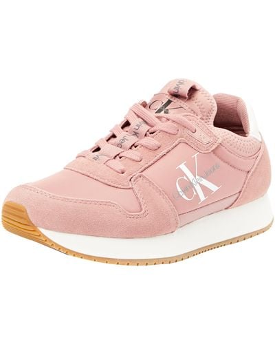 Calvin Klein Runner Sneaker Sock Laceup Sportschuhe - Pink