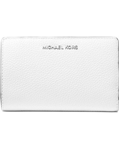 Michael Kors Medium Snap Zip Around Wallet - White