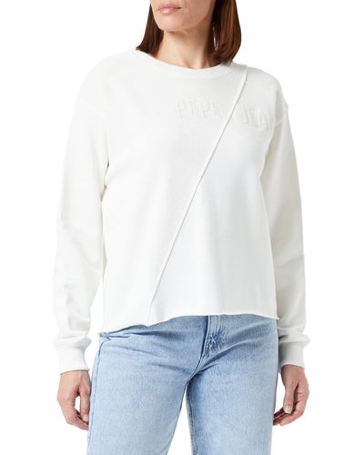 Pepe Jeans Suri, Sudaderas Mujer, Blanco