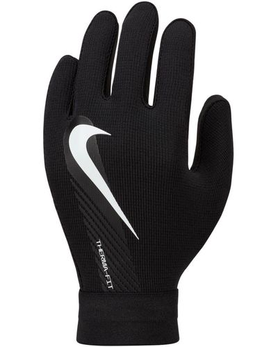 Nike DQ6066-010 Therma-FIT Academy Gloves BLACK/BLACK/WHITE Tamaño S - Negro