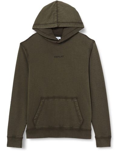 Replay M6277 Hooded Sweatshirt - Green