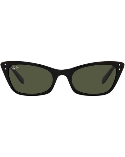 Ray-Ban Rb2299 Lady Burbank Cat Eye Sunglasses - Black