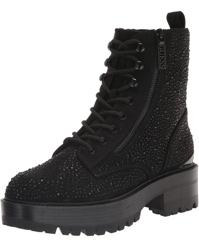 Guess Fearne Combat Boot - Zwart