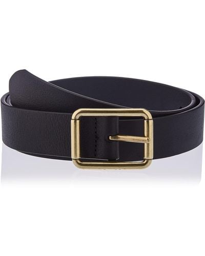 Levi's Cinturón para Mujer Mid-Width Center Bar Belt - Negro