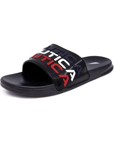 Nautica S Athletic Slide Comfort - Nero