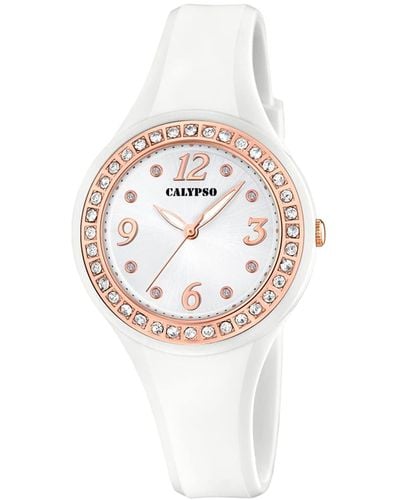 Calypso St. Barth Watches S Analogue Classic Quartz Watch With Plastic Strap K5567/b - Metallic