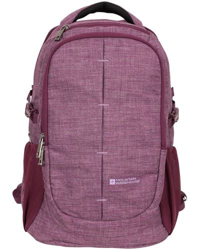 Mountain Warehouse Vic Laptop Bag - 30l Backpack, Durable Daypack, Laptop Compartment Rucksack Purple Women's Fit