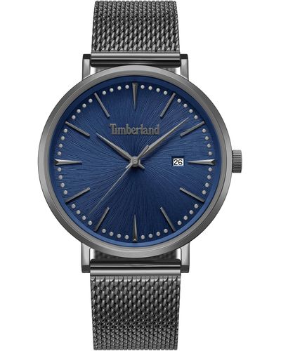Timberland Analog Armbanduhr RIPTON mit hochwertigem Edelstahl-Armband - Blau