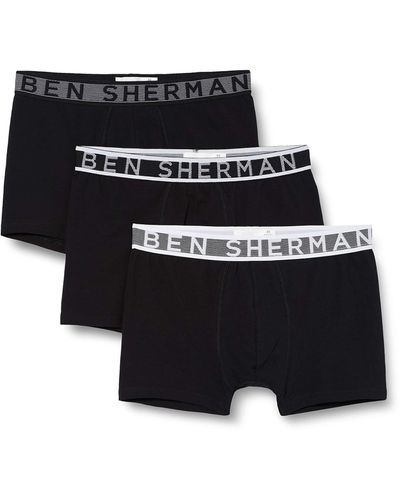 Ben Sherman Bray Boxershorts 3er Pack - Schwarz