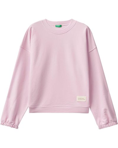 Benetton Jersey G/c M/l 31nb3m03m Sweatshirt - Pink