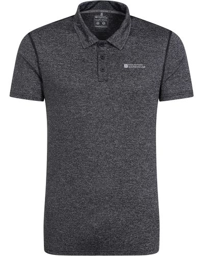 Mountain Warehouse Polo-T-Shirt mit Streifen - T-Shirt mit - Schwarz
