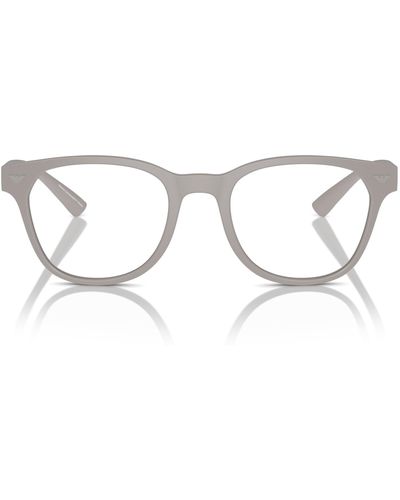 Emporio Armani Ea3240u Universal Fit Round Prescription Eyewear Frames - Black