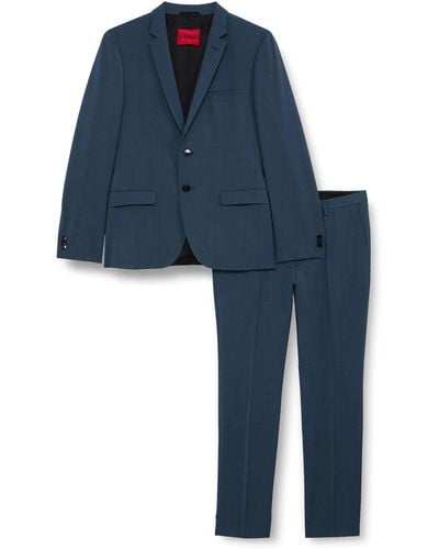 HUGO Arti/Hesten212X Business Suit Pants Set - Blau