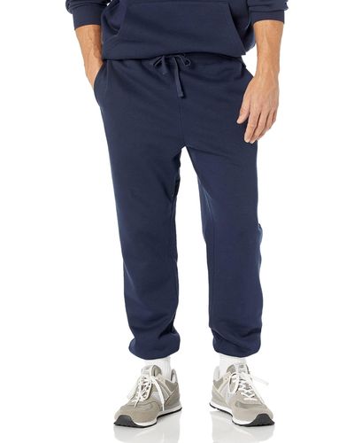 Amazon Essentials Relaxed-fit Closed-bottom Joggers - Blue
