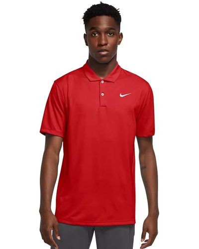 Nike Dri-FIT Golf-Poloshirt - Rot
