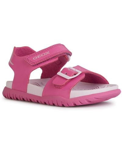 Geox J FUSBETTO GI Sandal - Pink