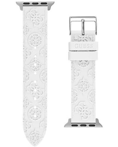 Guess Ladies Smartwatch Band Compatible With Apple Watch - White