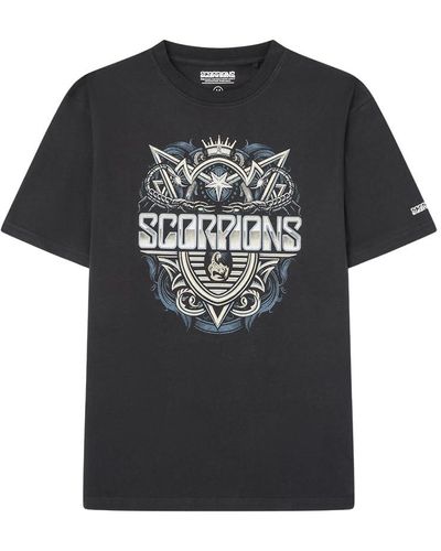 Springfield Reconsider Licensed Scorpions T-Shirt Camiseta - Negro