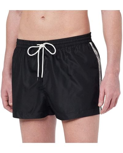 Calvin Klein Pantaloncino da Bagno Uomo Short Drawstring Lungo - Nero