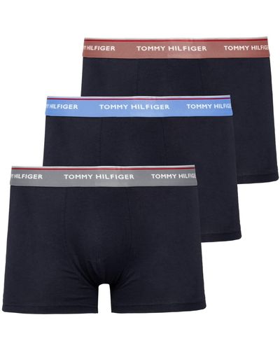 Tommy Hilfiger Boxer Short Trunks Underwear Pack Of 3 - Blue